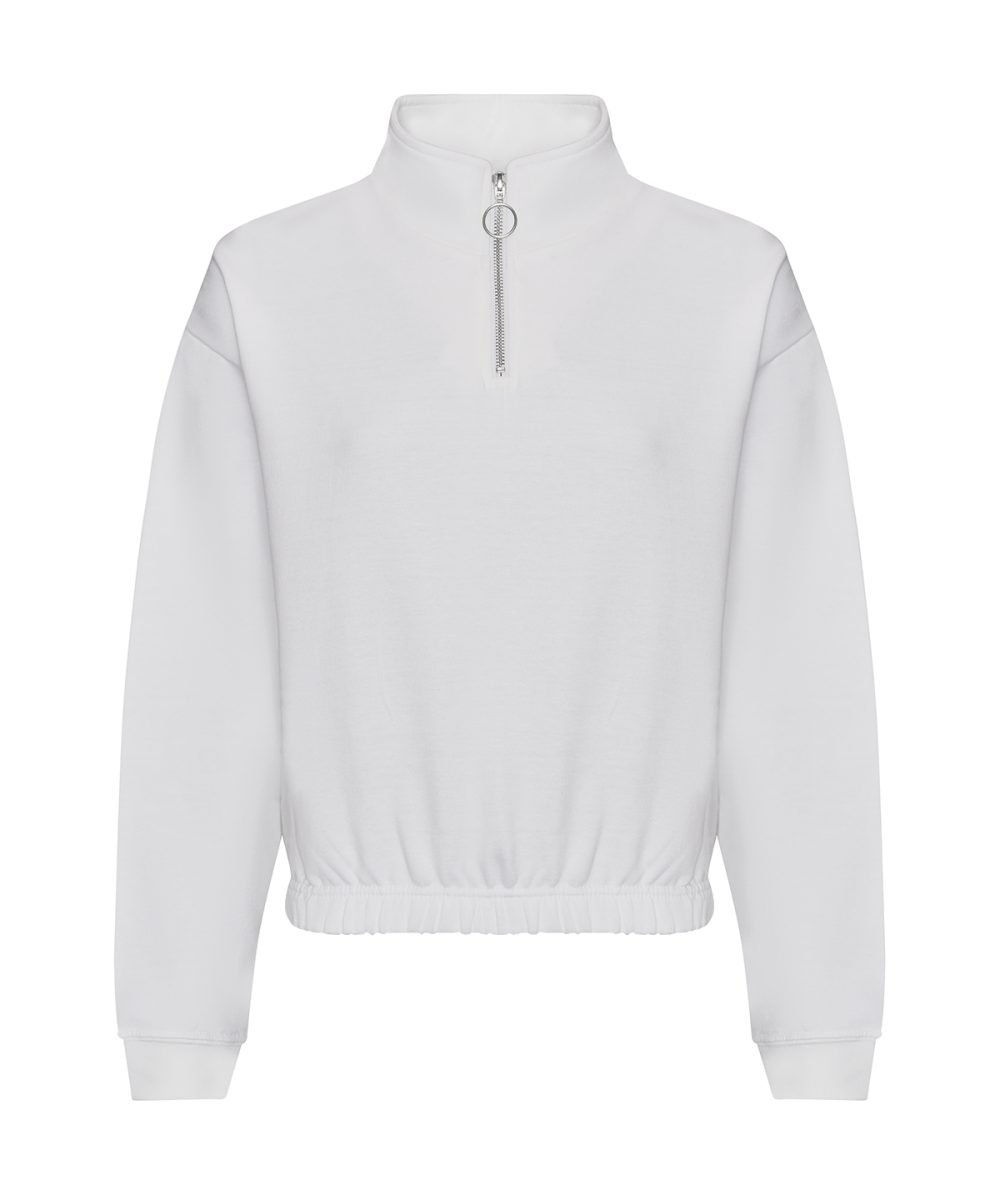 Arctic White Women's cropped ¼-zip sweat