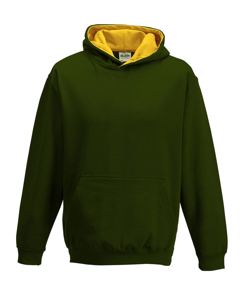 Forest Green/Gold Kids varsity hoodie