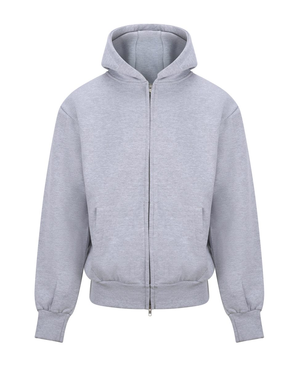 Heather Grey Signature heavyweight zoodie