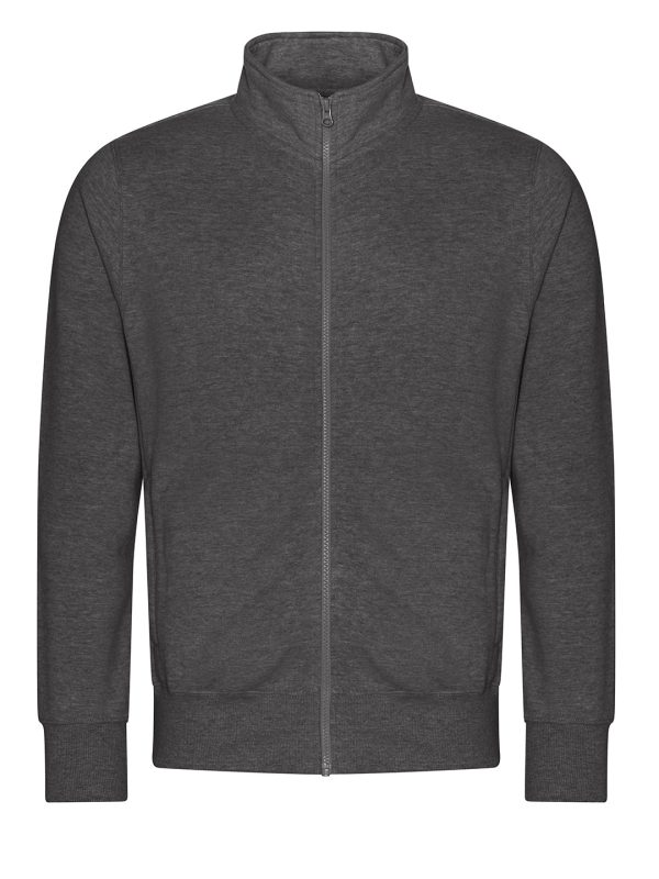 Charcoal Campus full-zip sweatshirt