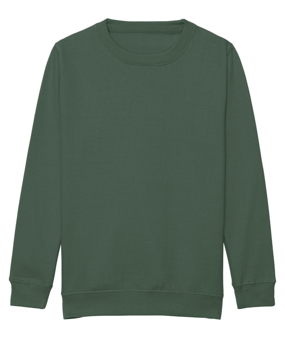 Bottle Green Kids AWDis sweatshirt