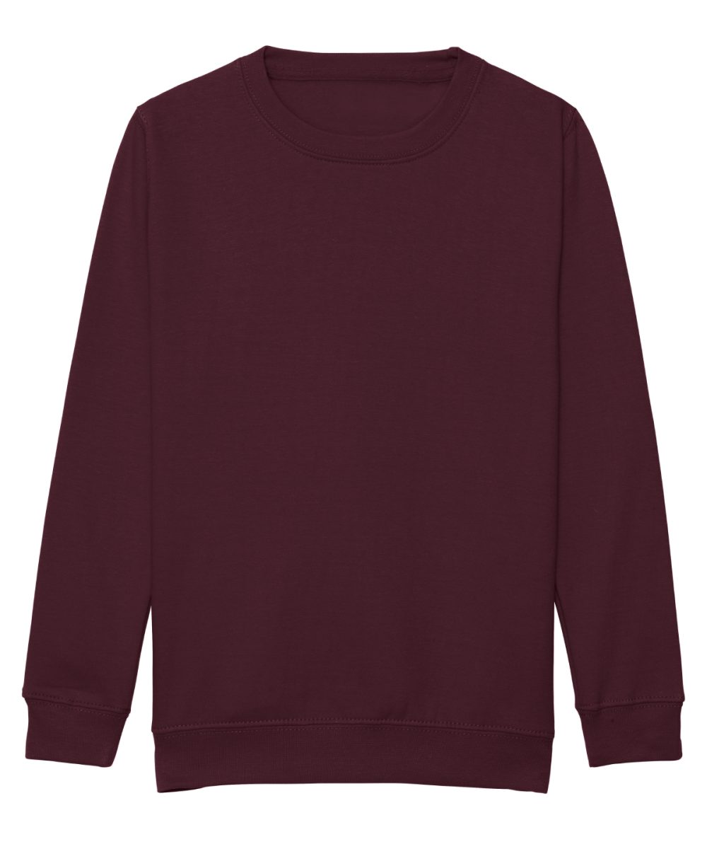 Burgundy Kids AWDis sweatshirt