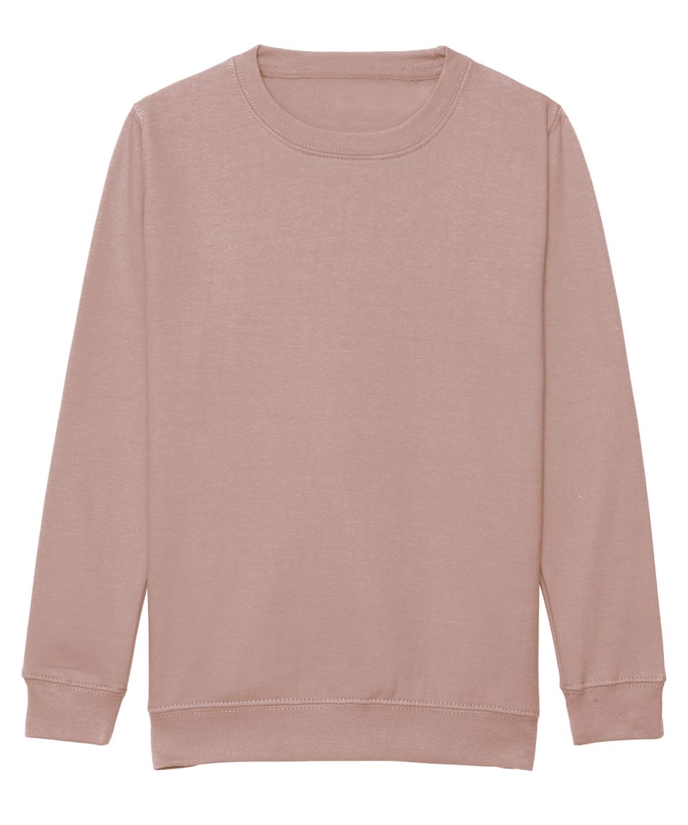 Dusty Pink Kids AWDis sweatshirt