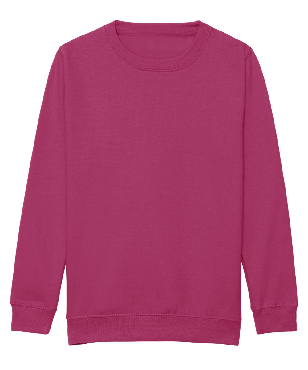 Hot Pink Kids AWDis sweatshirt