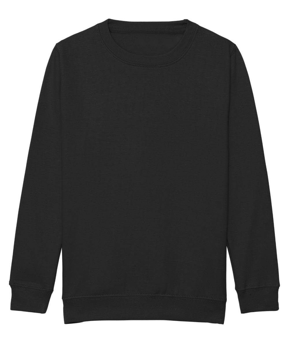 Jet Black Kids AWDis sweatshirt