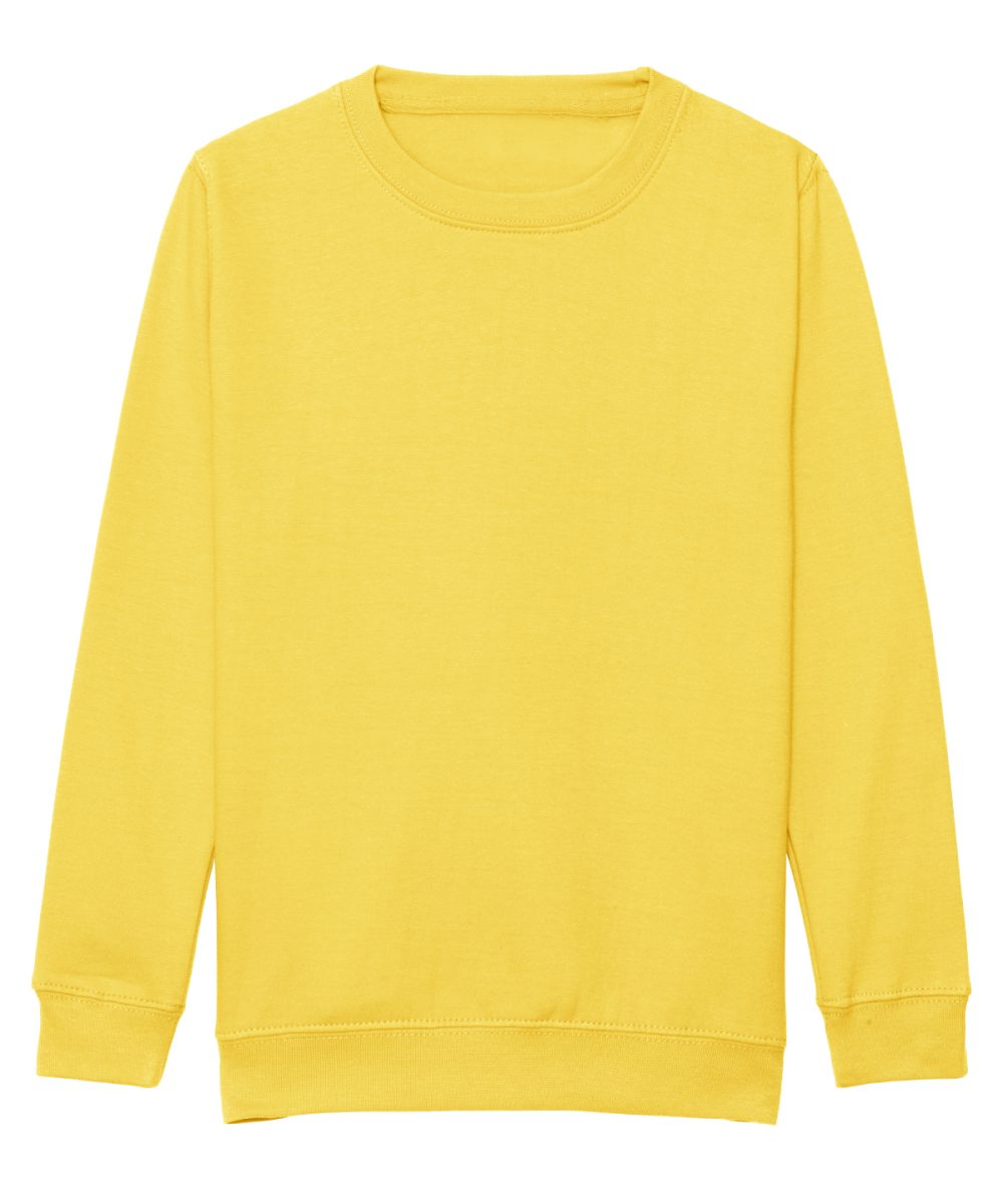 Sun Yellow Kids AWDis sweatshirt