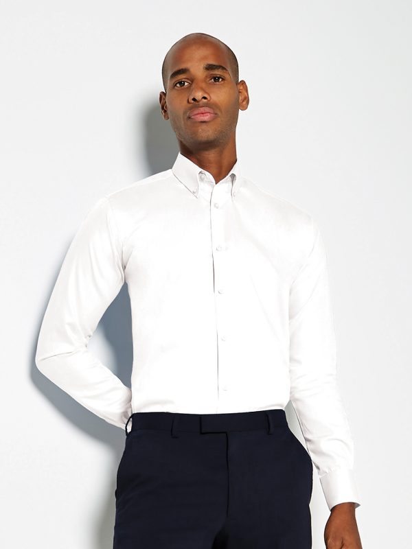 Slim fit non-iron Oxford twill shirt long-sleeved (slim fit)