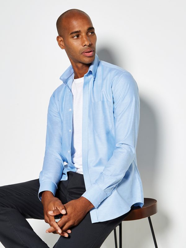 Slim fit workwear Oxford shirt long-sleeved (slim fit)