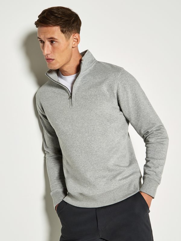 Regular fit ¼-zip sweatshirt