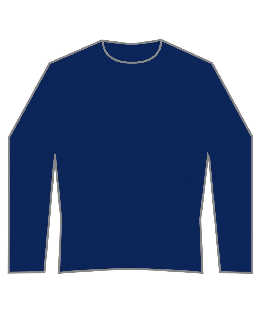 Navy Regular fit piqué sweatshirt