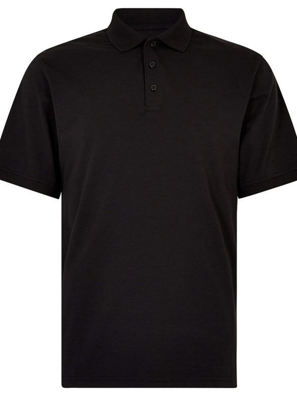 Black Regular fit Superwash® 60° Jersey polo