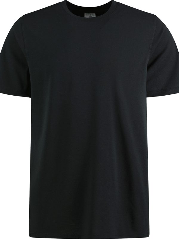 Black Superwash® 60° piqué tee (regular fit)