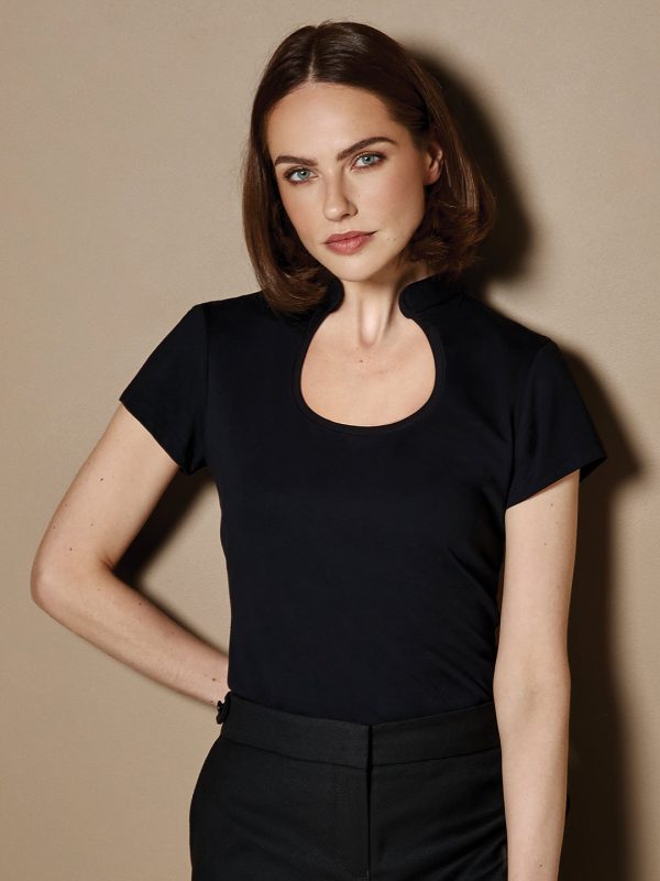 Women's corporate top keyhole neck (regular fit)