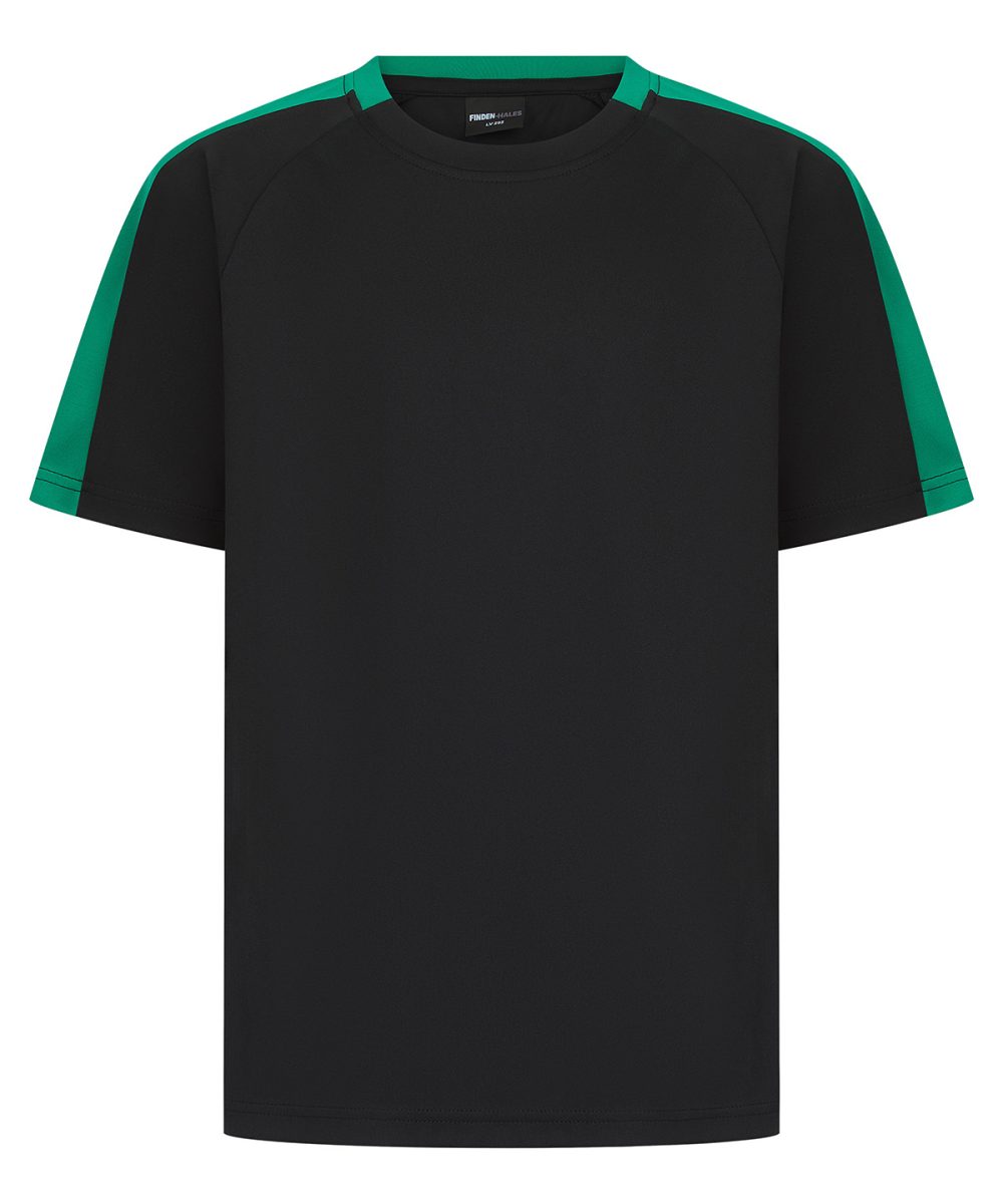 Black/Emerald Kids team t-shirt