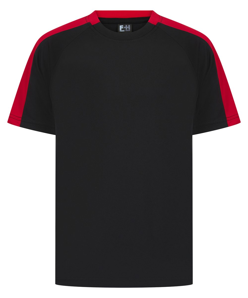 Black/Red Kids team t-shirt