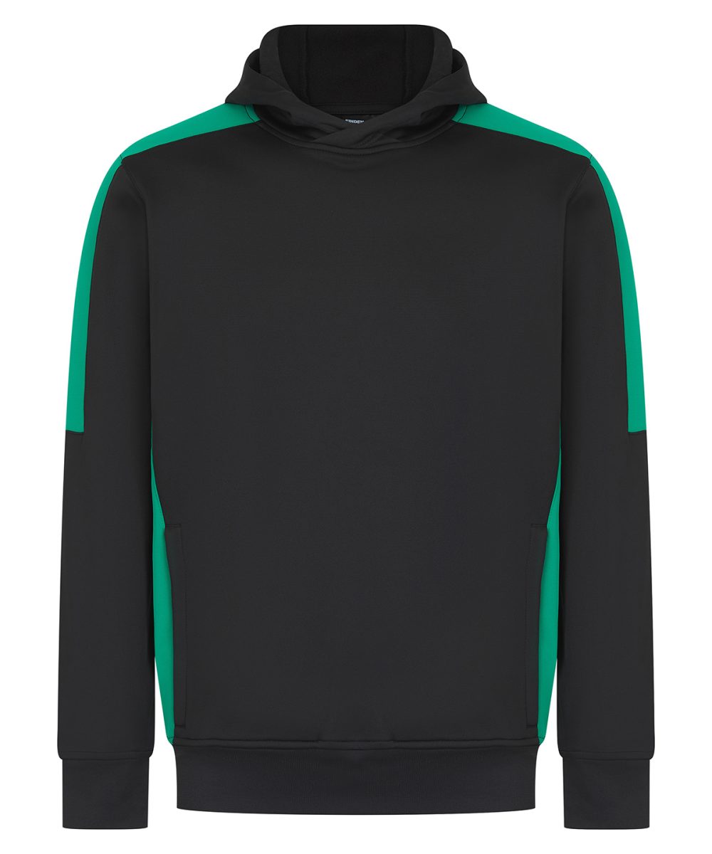 Black/Emerald Adults’ team hoodie