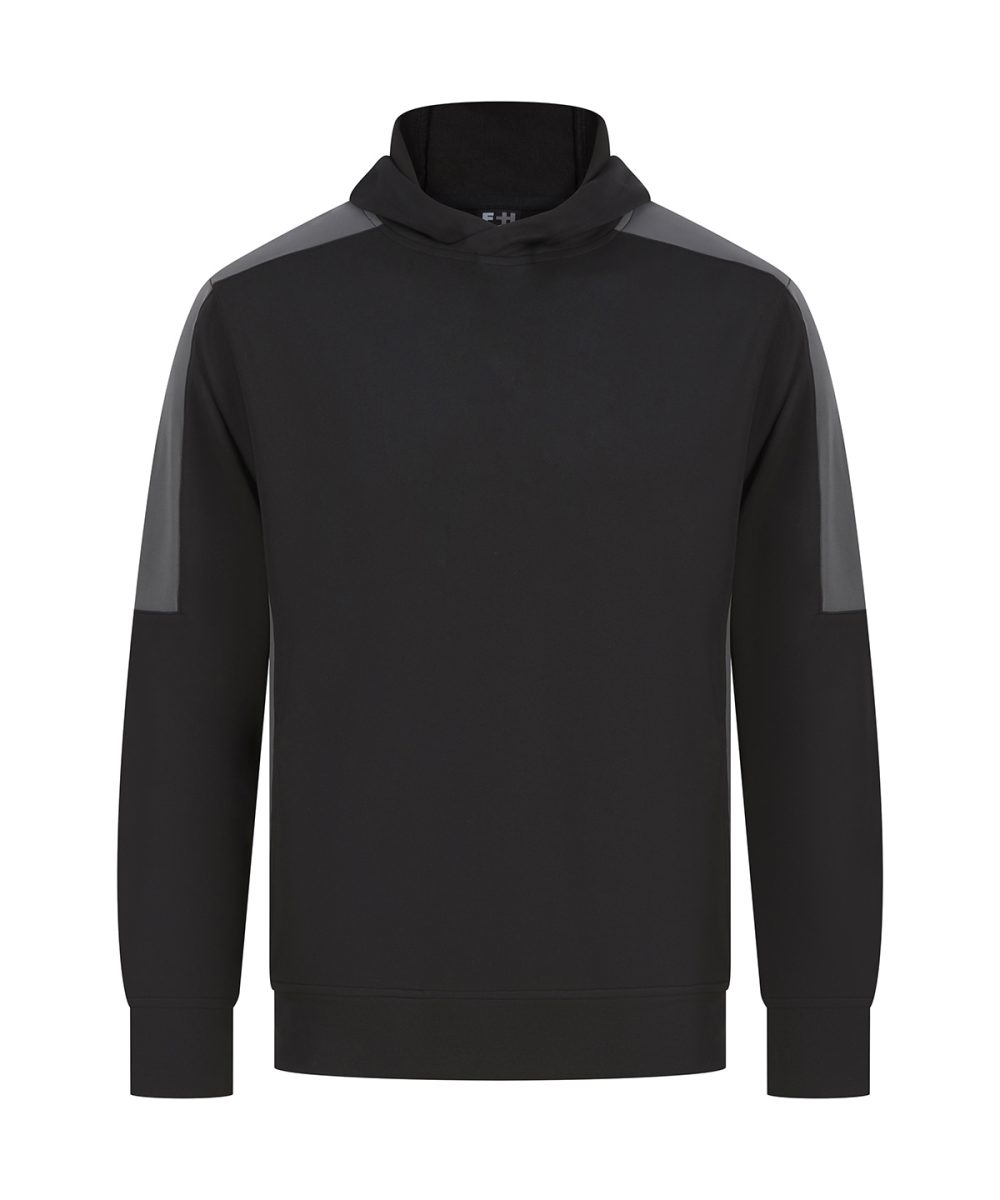 Black/Gunmetal Grey Adults’ team hoodie