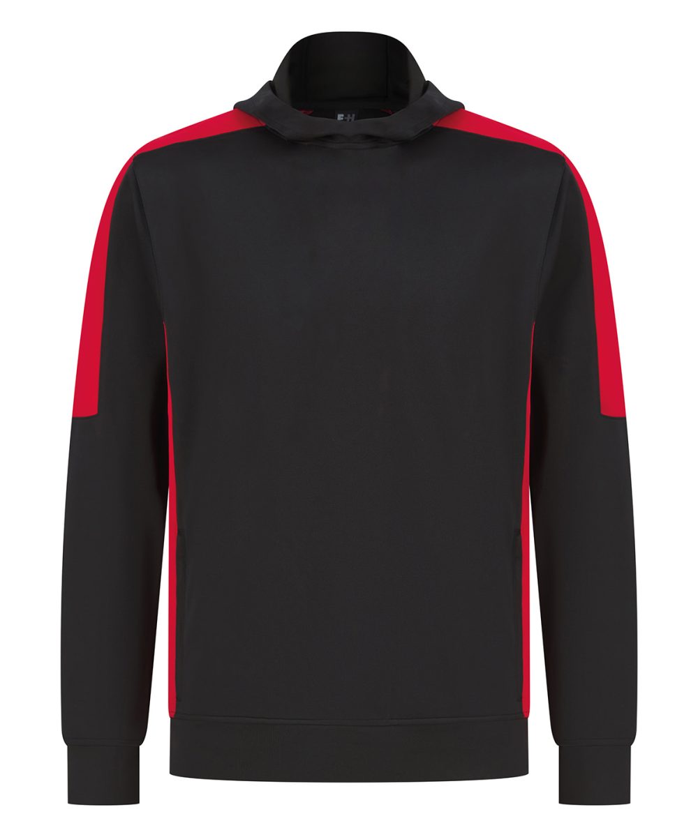 Black/Red Adults’ team hoodie