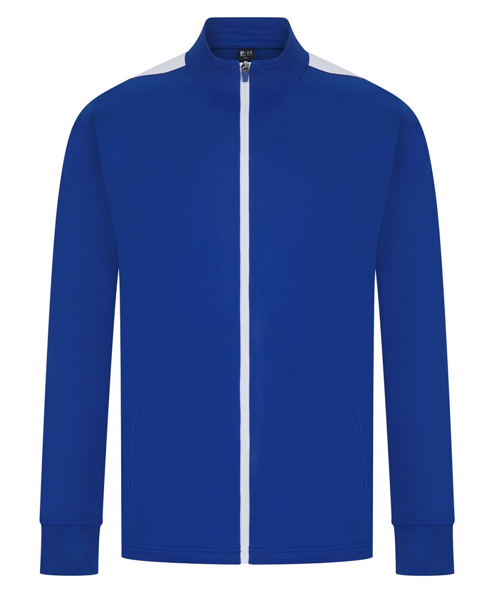 Royal/White Knitted tracksuit top