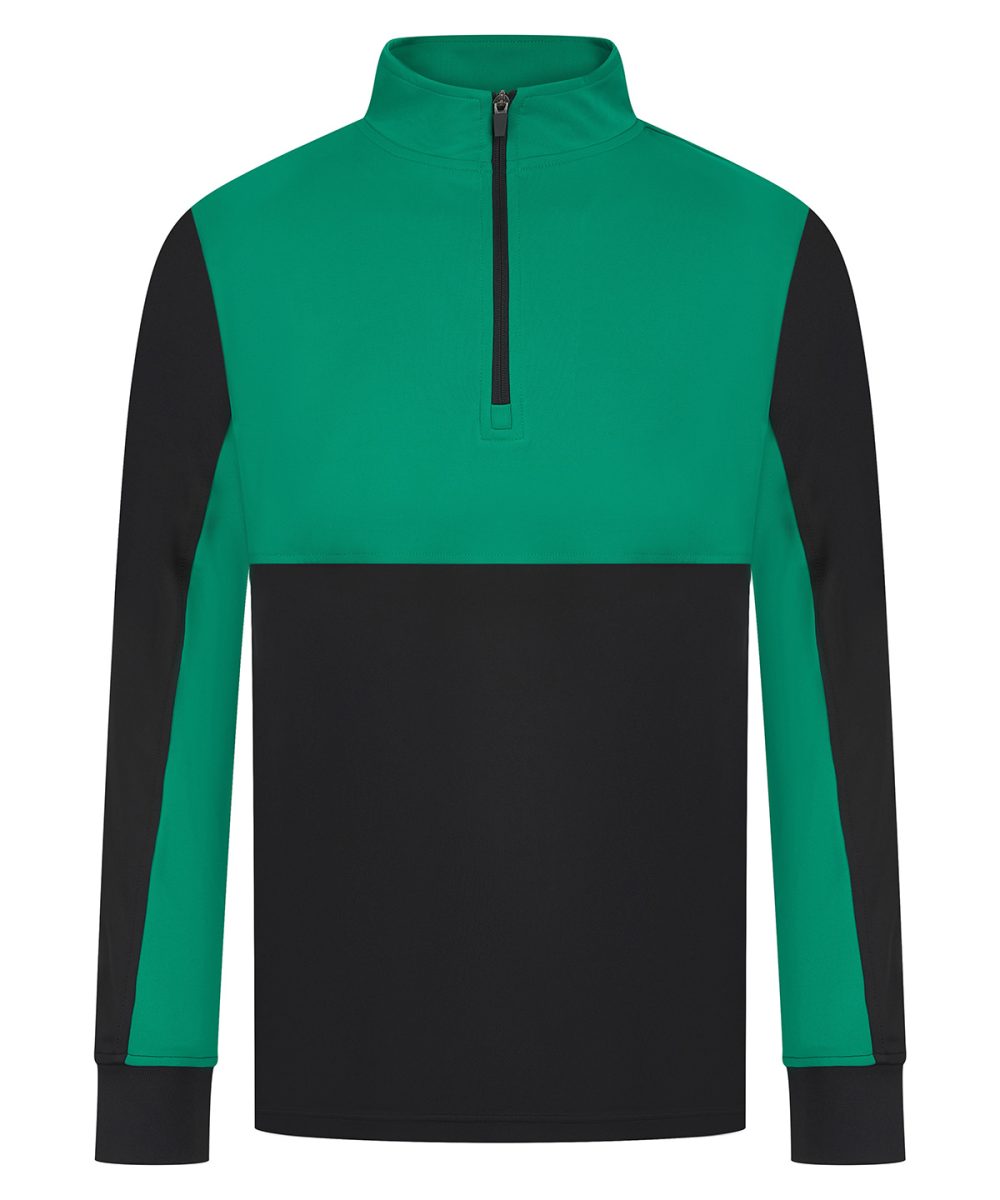 Black/Emerald ¼-Tracksuit top