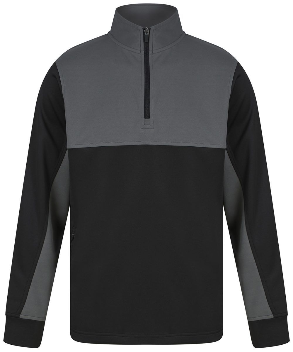 Black/Gunmetal Grey ¼-Tracksuit top