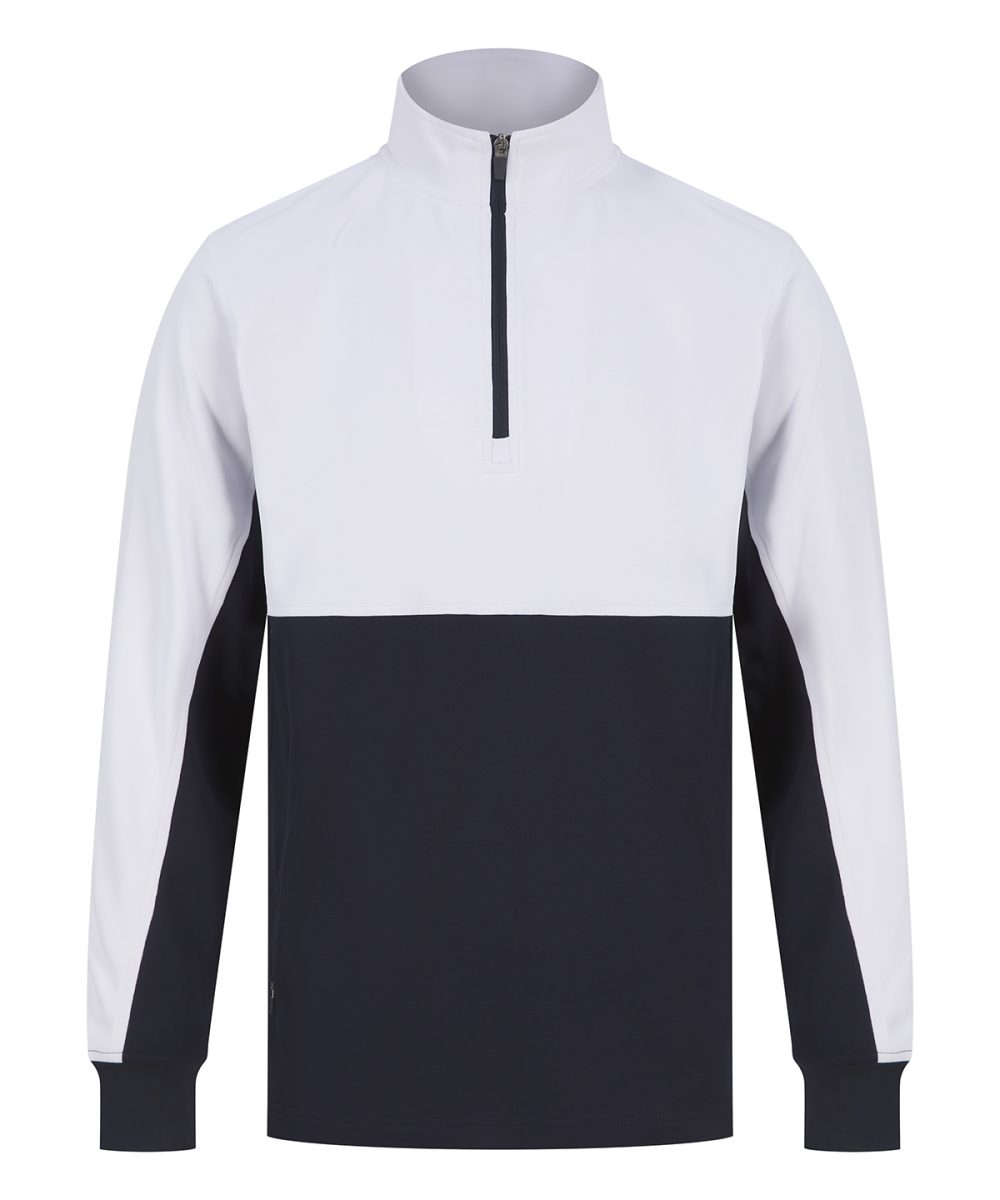 Navy/White ¼-Tracksuit top