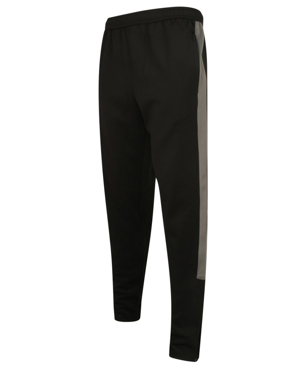 Black/Gunmetal Grey* Knitted tracksuit pants