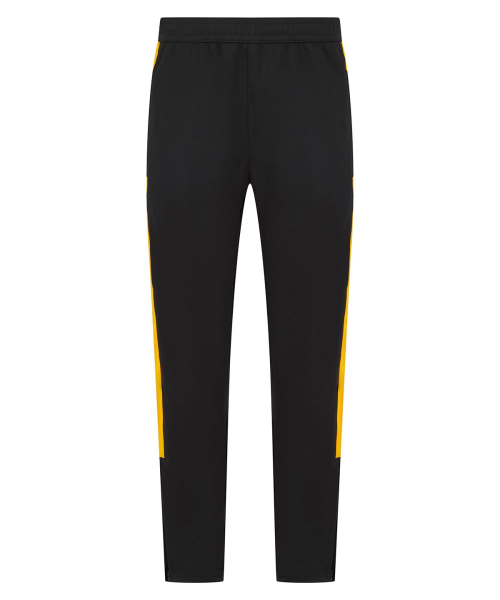 Black/Gold Kids knitted tracksuit pants