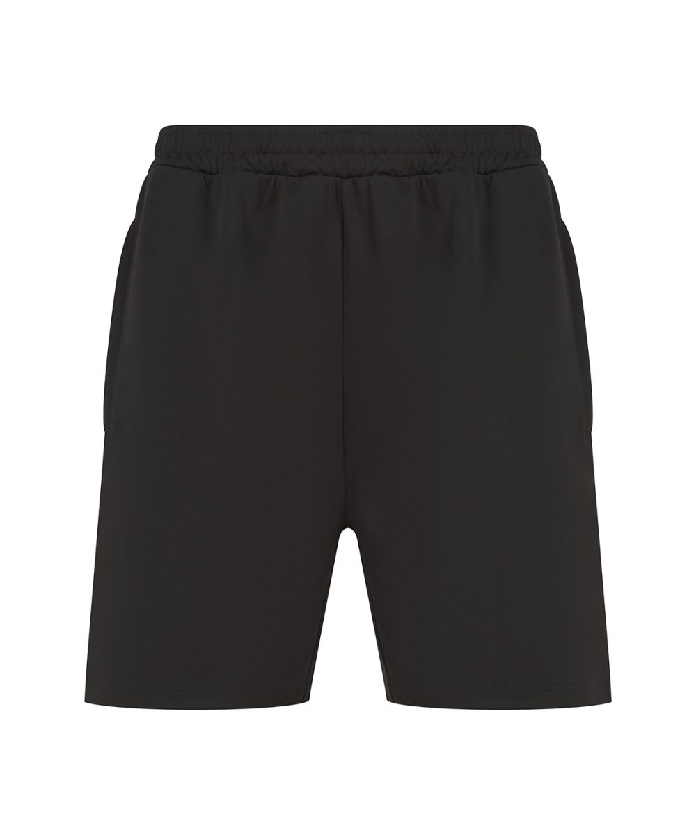 Black Knitted shorts with zip pockets