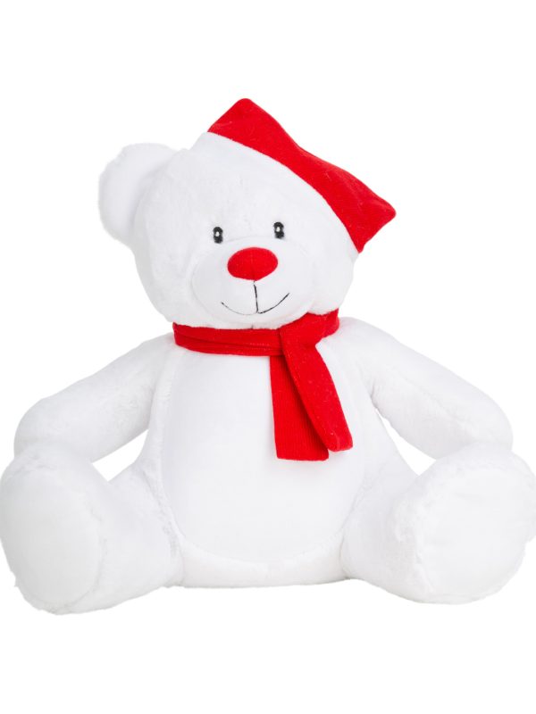 White Zippie Christmas bear