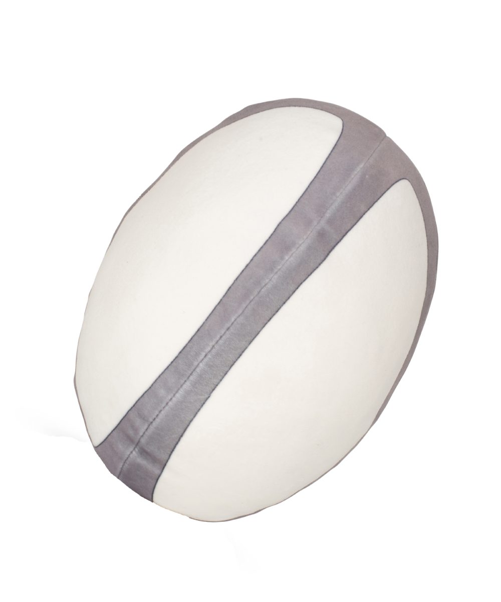 White/Grey Zippie rugby ball