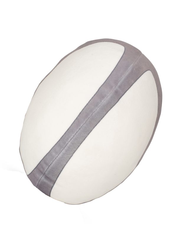 White/Grey Zippie rugby ball