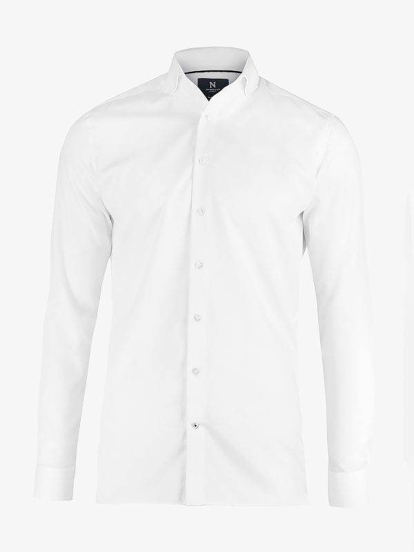 White Portland slim fit – super non-iron business shirt