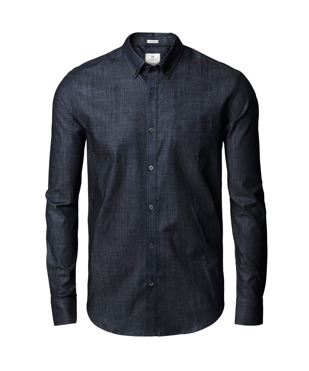 Indigo Blue Torrance modern fit – raw and stylish denim shirt