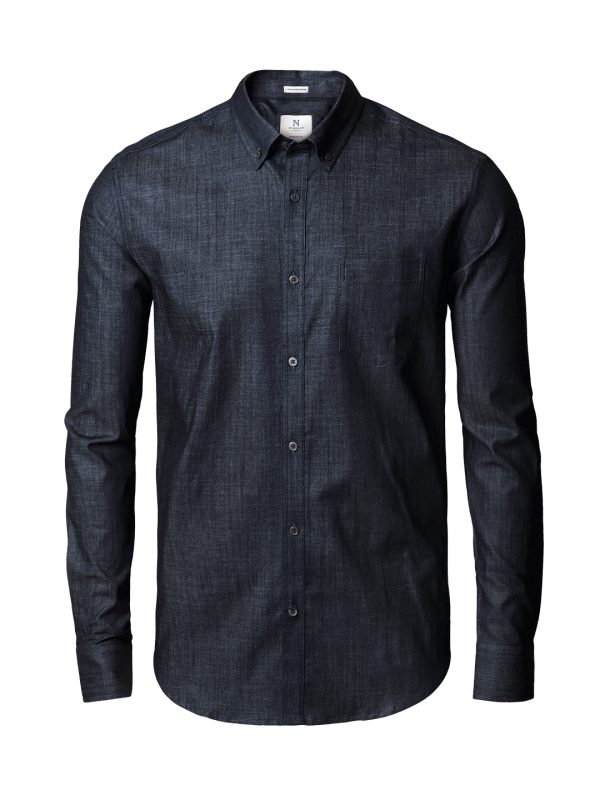 Indigo Blue Torrance modern fit – raw and stylish denim shirt