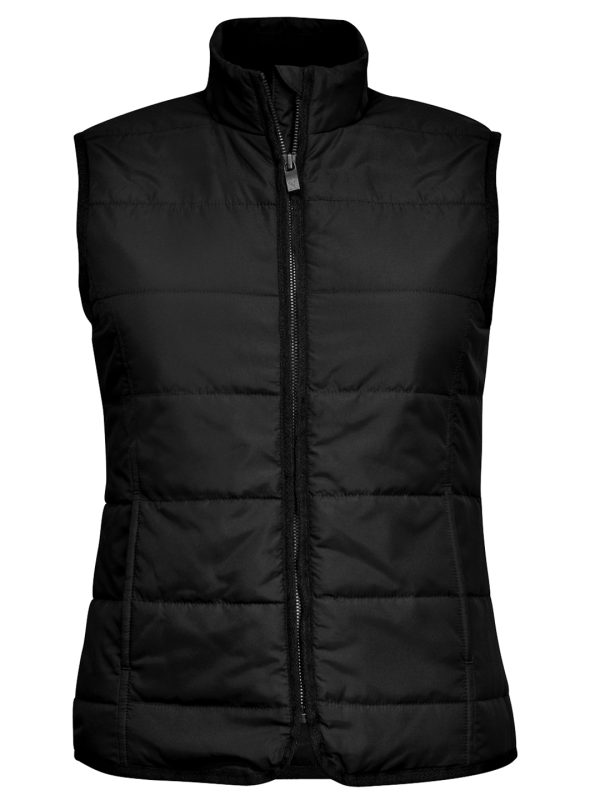 Black Women’s Hudson – horizontal quilted gilet