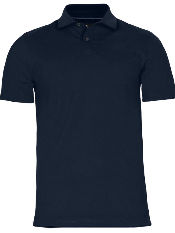 Dark Navy Princeton - Stretch deluxe cutaway polo