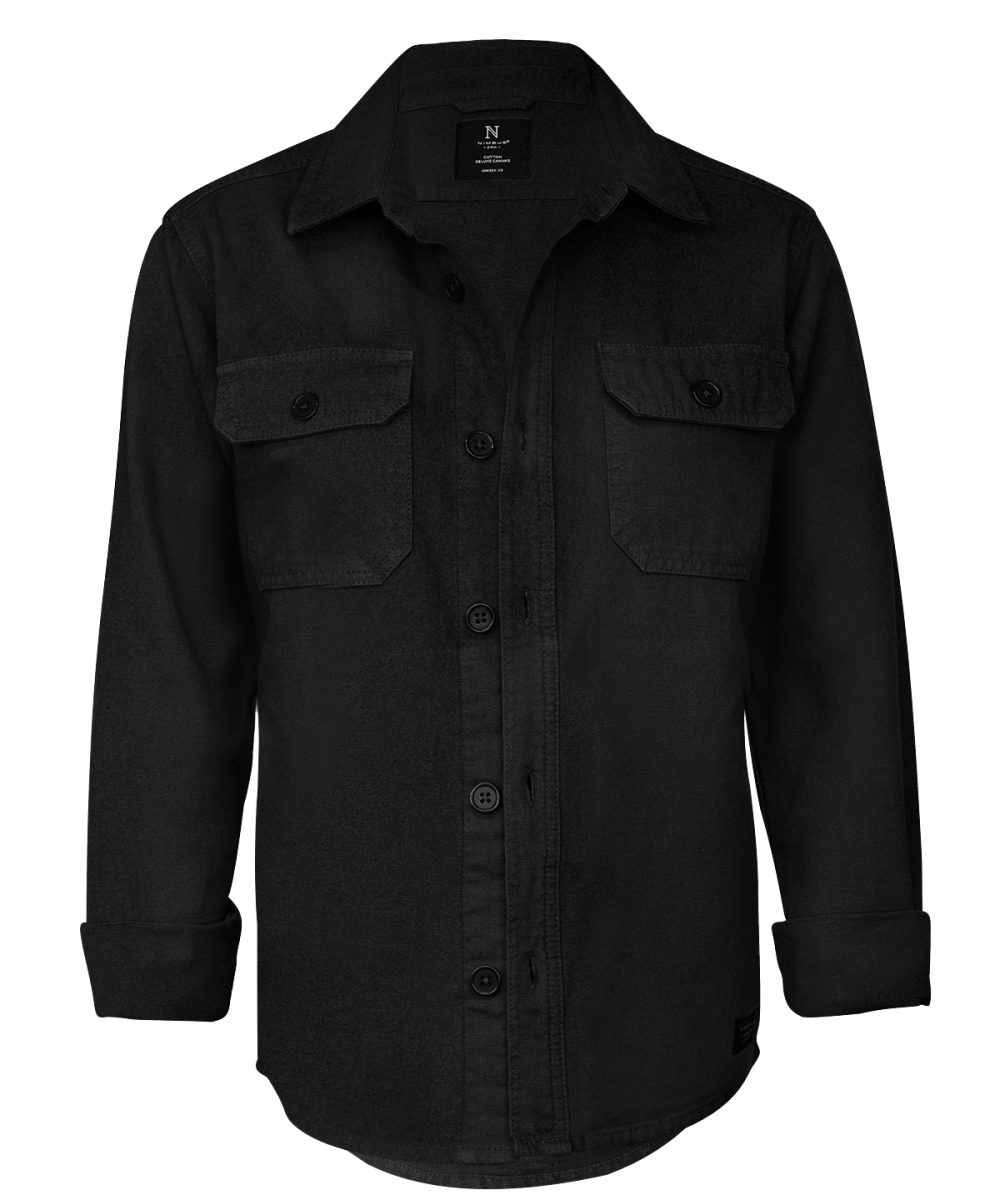 Black Napa unisex – versatile overshirt