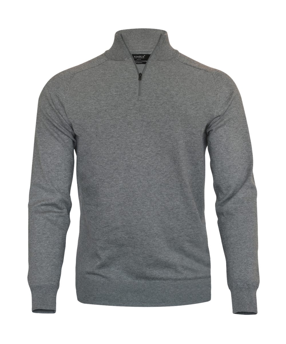 Grey Melange Brighton 1/4-zip