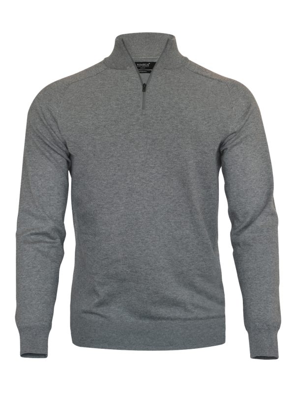 Grey Melange Brighton 1/4-zip