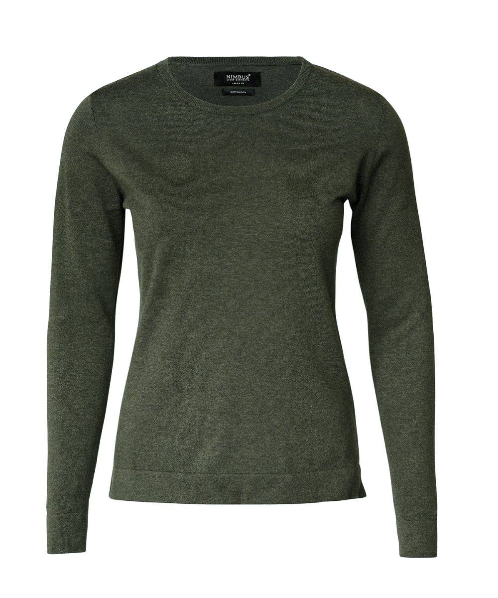 Olive Melange Women’s Brighton – elegant round neck