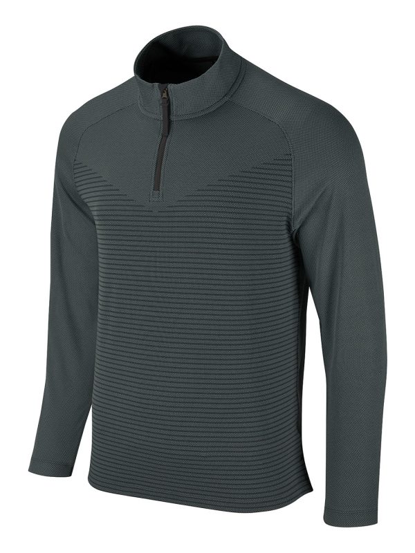 Black/Dark Smoke Grey/Black Nike Vapor half-zip top