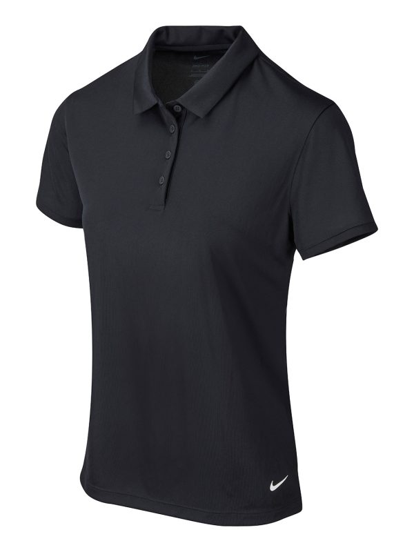 Black/White Women’s Nike victory solid polo