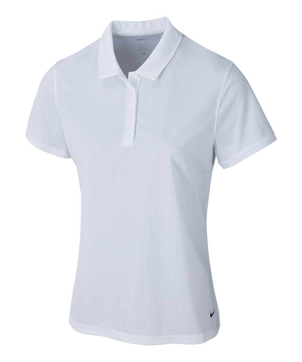 White/Black Women’s Nike victory solid polo