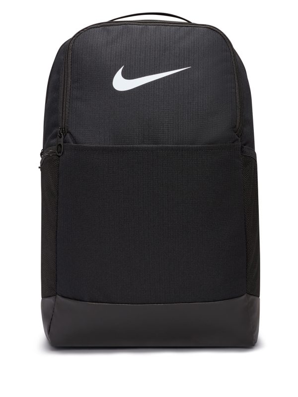 Black/Black/White Nike Brasilia backpack (24 litre)