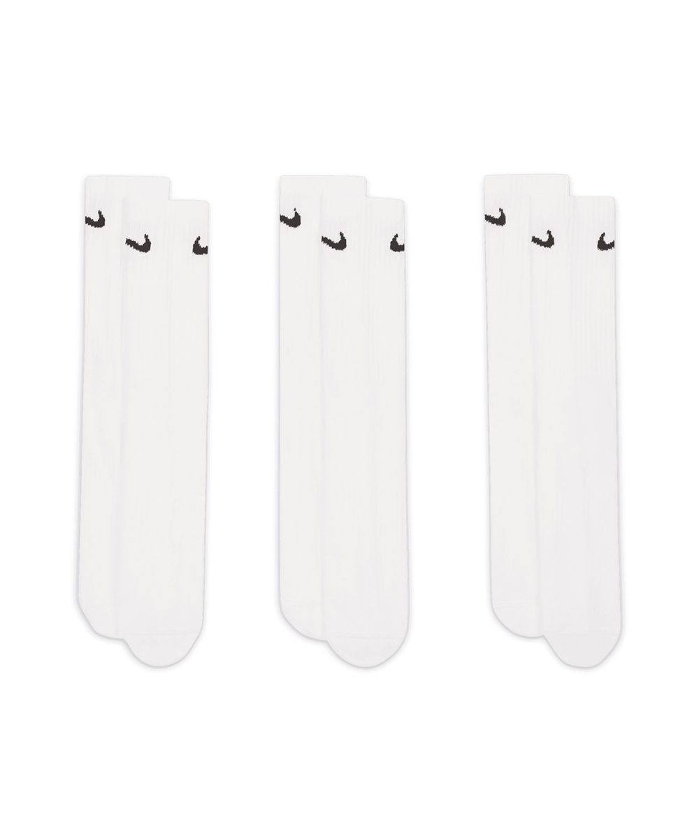 White/Black Nike everyday crew socks (3 pairs)