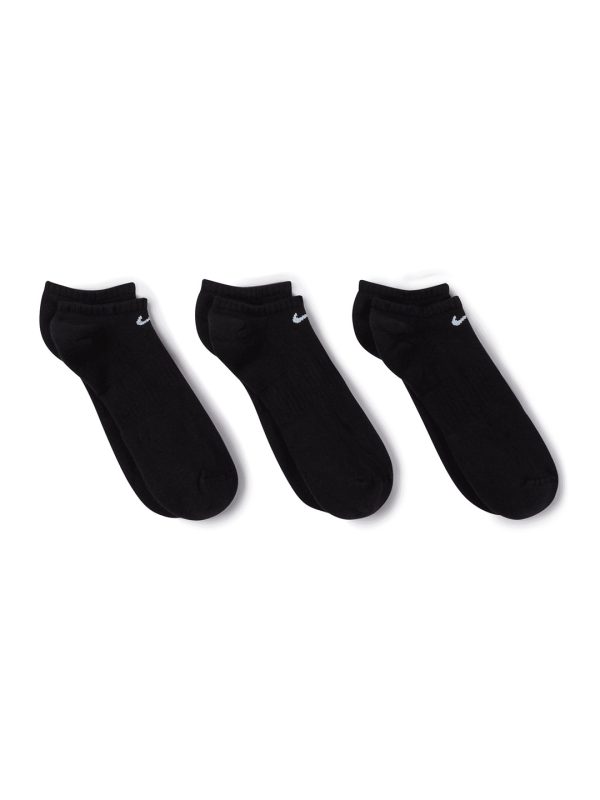 Black Nike everyday cushioned no show socks (3 pairs)