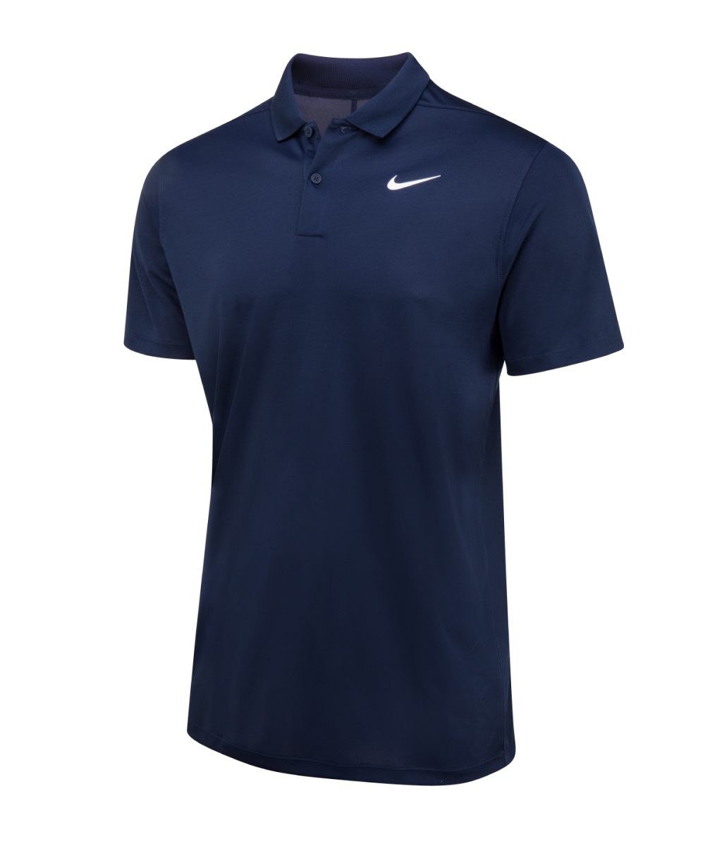 Obsidian/White Nike Dri-FIT victory solid polo