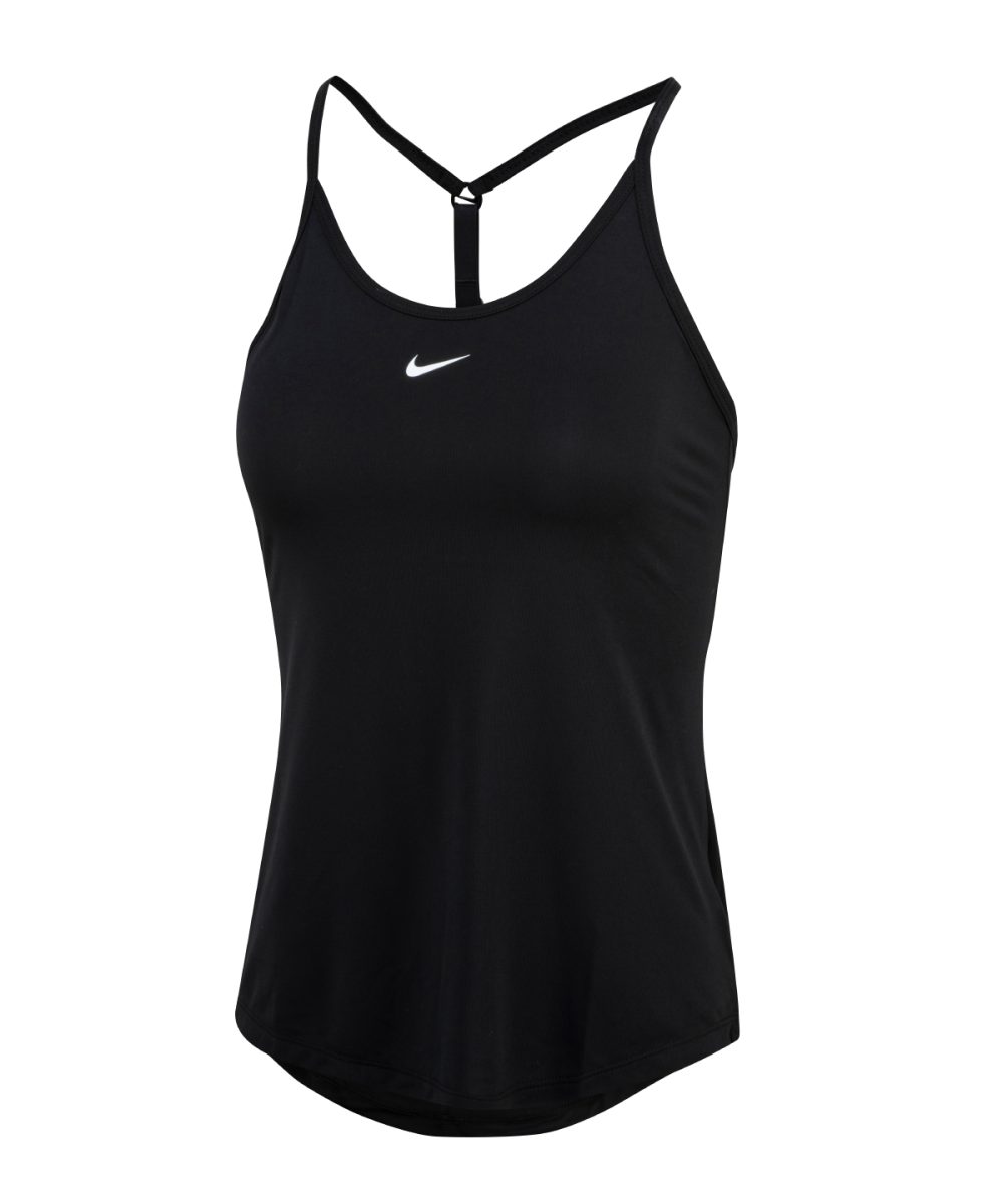 Black/White Women’s Nike One Dri-FIT Elastika standard fit tank