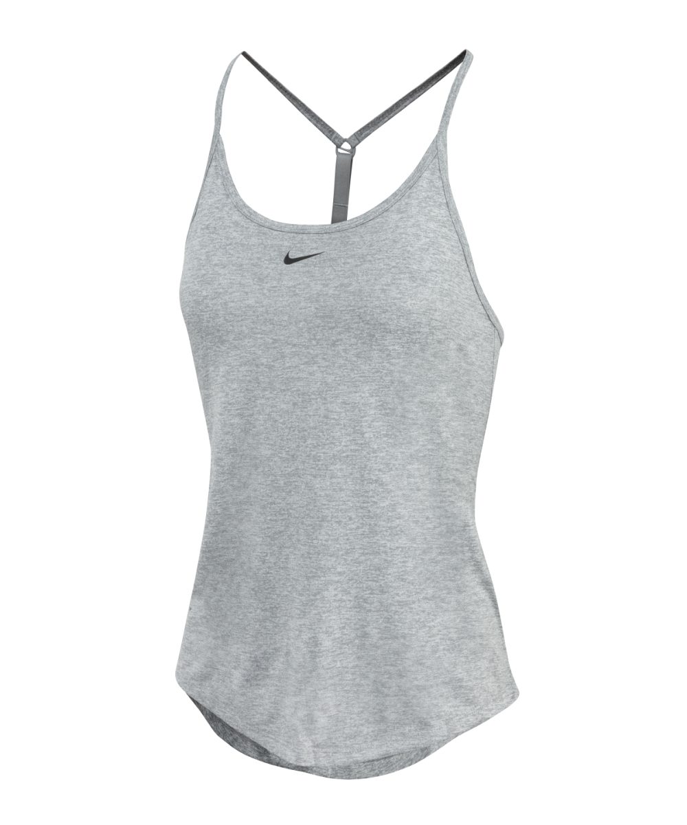 Particle Grey/Heather/Black Women’s Nike One Dri-FIT Elastika standard fit tank